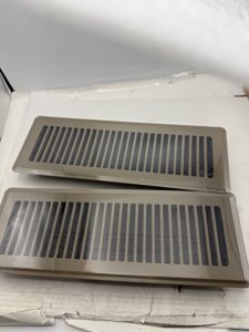 BYEWIRE Floor Register 4x14, Adjustable Floor Vent Covers for Home Floor, Wall, Heavy Duty Walkable Steel Floor Vents, Rust-Proof Register Vent Cover, 2 Pack Value Set, Brown photo 3