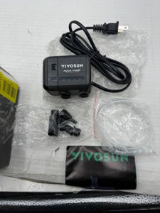 VIVOSUN 130GPH Submersible Pump(500L/H, 6W), Ultra Quiet Water Pump with 2.6ft High Lift, Fountain Water Pump with 5ft Power Cord, 2 Nozzles for Fish Tank, Pond, Aquarium, Statuary, Hydroponics photo 3