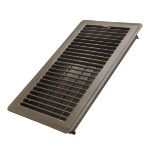 Howeall 6x12 Inch Floor Register - Heavy Duty Steel Walkable Floor Vents - Easy Adjust Air Supply Lever - Vent Covers for Home (Brown) photo 1