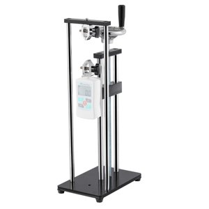 Mxmoonfree Force Gauge Stand Manual Force Test Stand Push Pull Gauge, Hand Wheel Operated, with 250mm/9.8’’ Stroke, 2 Pcs Testing Clamp, for Compression and Tension Testing (for ZMF Force Gauge) photo 1