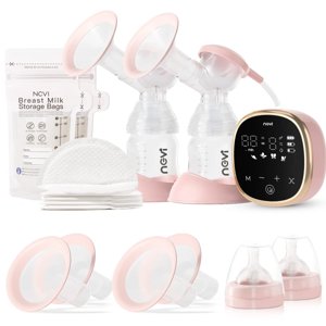 NCVI Electric Breast Pump 8782, Portable Hospital-Grade Double Pump with 4 Modes & 9 Levels, Anti-Backflow, Rechargeable Quiet Breastfeeding Pump for Efficient Comfortable Use at Home, Work or Travel photo 1