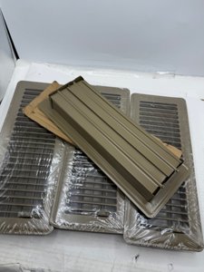4" x 12" Floor Register Vent Covers 4-Pack, Walkable Powder-Coated Metal Vent Covers with Adjustable Airflow, Curved Safe Edges for Floor/Wall, Brown photo 5