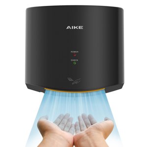 AIKE Air Wiper Compact Hand Dryer 110V 1400W Black (with 2 Pin Plug) Model AK2630S photo 1