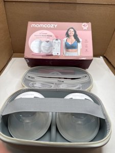 Momcozy M5 Smart APP Controlled Wearable Breast Pump, Hands-Free Wireless Electric Pump, 3 Modes 9 Suction Levels, BPA-Free, Portable Lightweight, 24mm Flange, 2-Pack Quill Gray photo 4