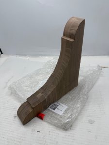 Ekena Millwork BKTW01X10X10OLWA Large Olympic Wood Wood Brackets, 1 3/4"W x 10"D x 10"H , Walnut photo 3