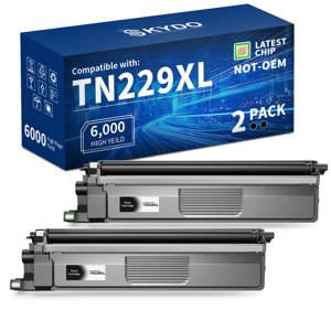 Skydo TN229XL Black Compatible Toner Cartridges Replacement for TN229 TN-229 TN 229 XL Toner Cartridges to Use with MFC-L3780CDW MFC-L3720CDW HL-L3280CDW HL-L3220CDW Printer(2 Blacks) photo 1