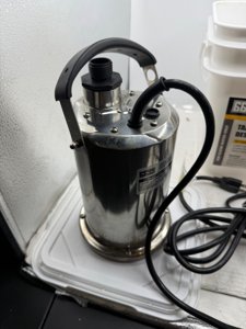 6699 Tankless Water Heater Flushing Kit Includes 1/4HP Submersible Stainless Steel Sump Pump with Two Adapters & 3 Gallons Pail with Bucket Lid Opener & Two 1/2” Dia X 6’ PVC Hoses with Washers photo 6