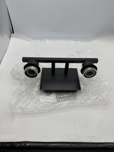 Raimi Lighting 2-Light Black Crystal Vanity Light Modern Bathroom Wall Sconc photo 5