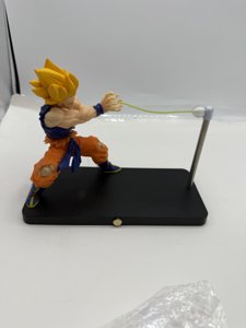 Super Saiyan Night Light, LED Wave Effect, Magnetic Display Stand Blue photo 2