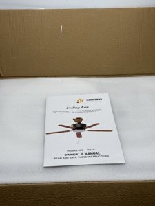 Dannilong 42" Modern Ceiling Fan with Light, Remote,  White photo 4