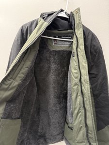 Hecusma Heated Jacket with Fur Lining for Men with 18400mAh 12V Battery Pack - Size M photo 4