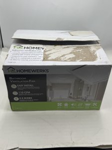 Homewerks 7140-110 Bathroom Fan Ceiling Mount Exhaust Ventilation, 2.5 Sones, 110 CFM,