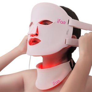 iFae LED 7 In 1 Light Therapy Mask for Face & Neck - Pink photo 6