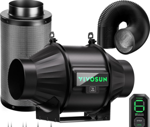 VIVOSUN Smart Air Filtration T4 Kit 4", AeroZesh T4 Inline Duct Fan photo 7