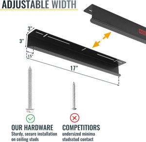 Aking Ace Overhead Garage Storage Bin Rack 2 Set Heavy Duty Metal Adjustable photo 5