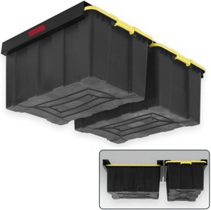Aking Ace Overhead Garage Storage Bin Rack 2 Set Heavy Duty Metal Adjustable photo 6