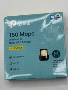 TP-Link TL-WN725N Wireless N Nano USB WiFi Adapter 150 Mbps Windows Mac Linux