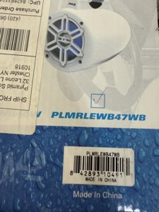 Pyle Waterproof Marine Wakeboard Tower Speakers PLMRWB47WB