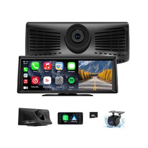 Apenet Wireless CarPlay Screen with 2K Dash Cam, 8.1" Portable Touchscreen Car Stereo with CarPlay & Android Auto, 1080P Backup Camera, Voice Control, Bluetooth, Mirror Link, GPS Navigation photo 10