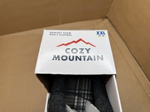 Cozy Mountain Memory Foam Mens Slippers 