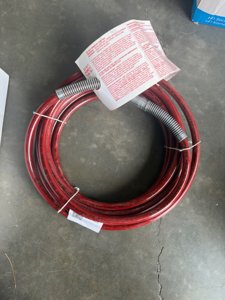 Red High Pressure Spray Hose with Stainless Steel Braid