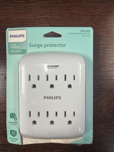Philips 6-Outlet Extender Surge Protector, Wall Tap, 900 Joules, 3-Prong SPP3461WA/37 | photo 2