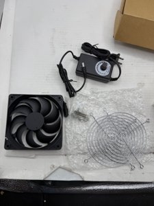  12V 120mmx25mm 4.72inch Small Dual Ball Bearing Window Fan IP44 Moisture-Proof PC Case Fans with Adjustable Speed Controller 3V-12V 1000-3000RPM for Compact Spaces  photo 5