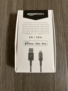 AmazonBasics Nylon USB-A to USB-C Cable | 6 ft | MFi | Braided | For Apple | Universal | 2.88 ounces photo 4