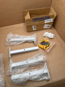 White shelf bracket 8 inch set of four photo 4