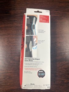 Mueller Adjustable Hinged Knee Brace  Black  One Size Fits Most photo 2