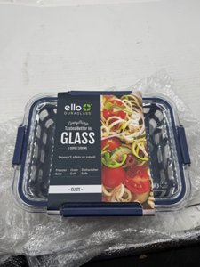Ello DuraGlass Glass Food Storage Containers - Meal Prep Container with Silicone Sleeve and Airtight Lid  5 Cup  Midnight photo 7