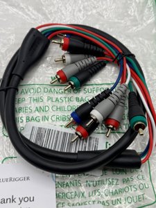 BlueRigger Component Video Cable with Audio (3FT, RCA- 5 Cable, Supports 1080i)  photo 3