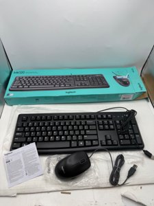 Logitech MK120 Wired Keyboard and Mouse Combo for Windows, Optical Wired Mouse photo 2