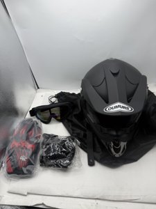 OUMURS Adult Dirt Bike Helmet with Goggles Gloves & Mask Adjustable Sun Vis photo 5