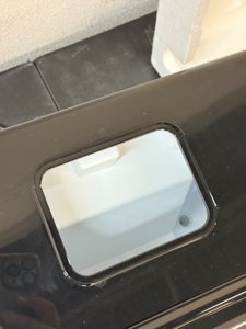 Frigidaire EFIC452-SSRED XL Maker, Makes 40 Lbs. of Clear Square Ice Cubes A Day, Stainless, Red Steel photo 4