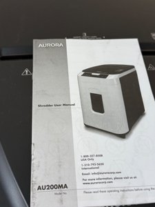 Aurora Commercial Grade 200-Sheet Auto Feed High Security Micro-Cut Paper Shredder/ 60 Minutes/Security Level P-5 photo 10