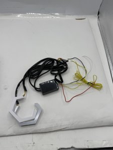 Qasim 80MM Hexagon Angel Eyes RGB APP Control Retrofit Car Motorcycle Light photo 2